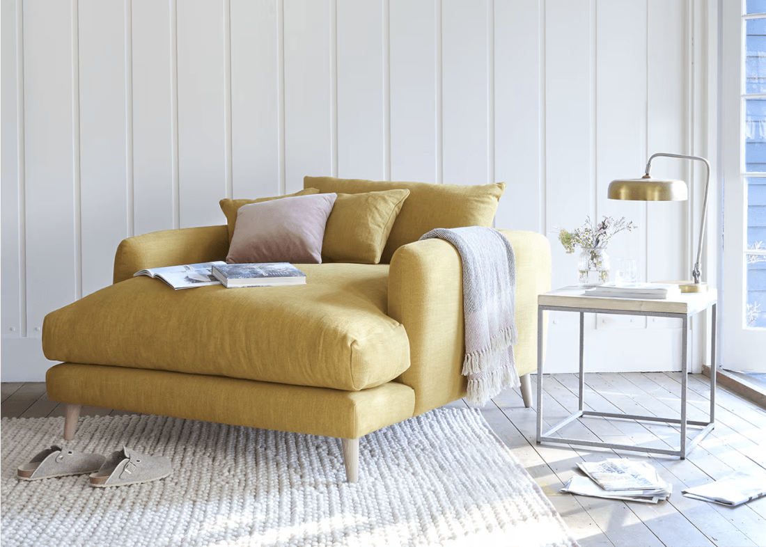 Squishmeister Love Seat Chaise Modern Snuggle Chair Loaf