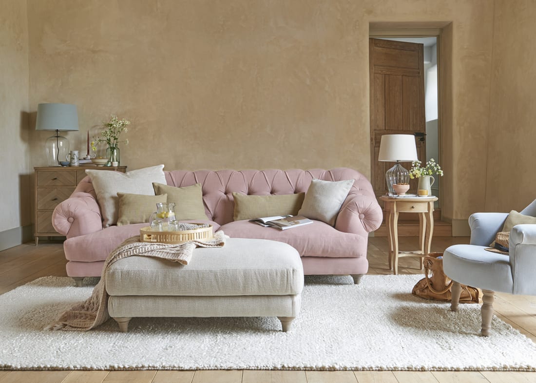 Early Edition Bagsie Sofa Medium in Licking Spoons Clever Laundered Linen