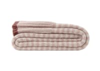 Easy Knit Blanket in Pink