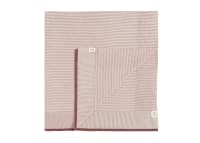 Easy Knit Blanket in Pink