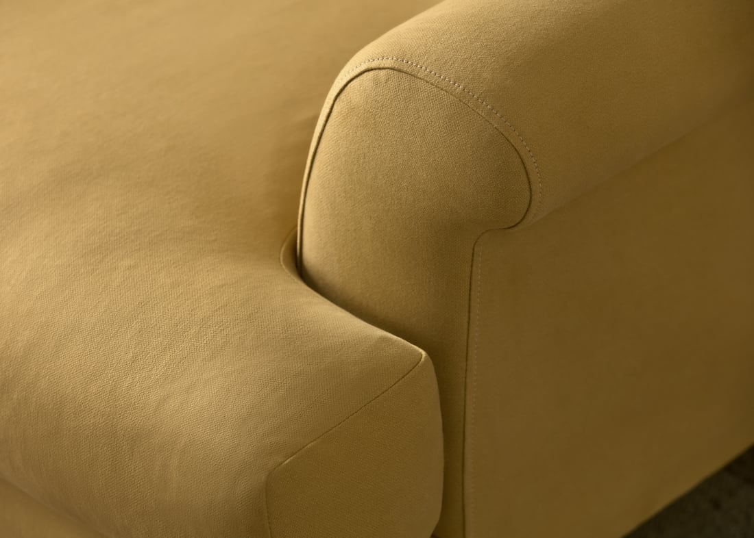 Homesy Accent Chair in Honey Pot Yellow Twill
