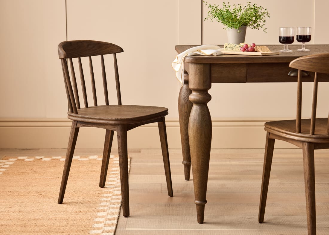 Drummer Kitchen Chair in Dark Oak