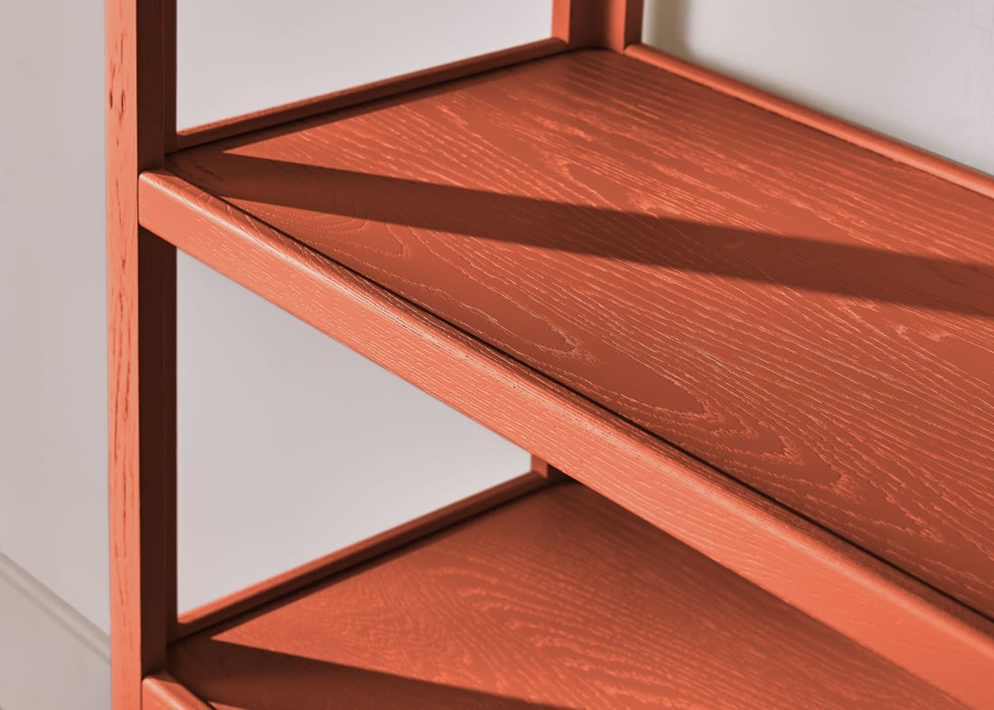 Keeper Flaunty Shelves in Broken Pot Painted Oak