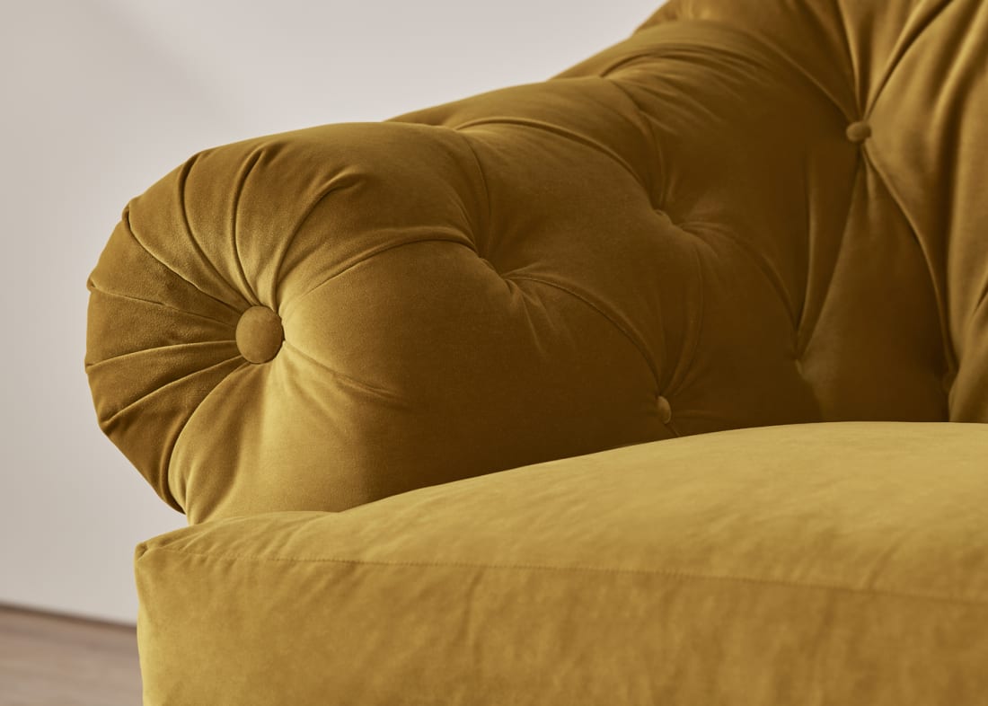 Bagsie Large Sofa in Butterscotch Clever Velvet