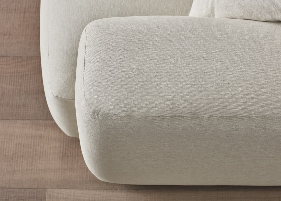 Squishblocks Modular Corner Sofa in Egg Box Beige Linen