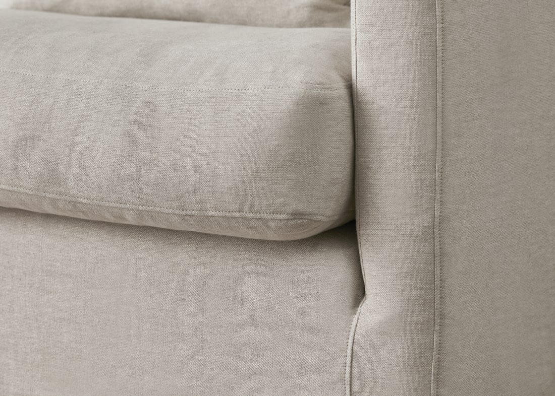 Bruges Corner Sofa in Egg Box Beige Linen