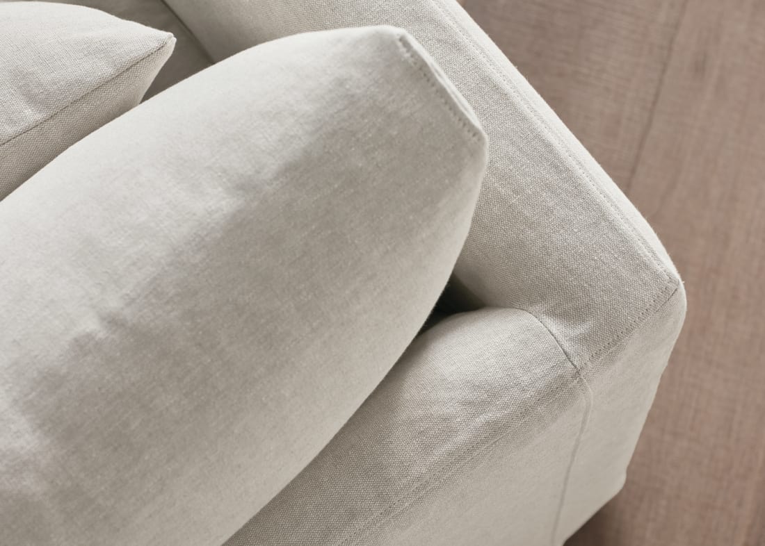 Bruges Corner Sofa in Egg Box Beige Linen