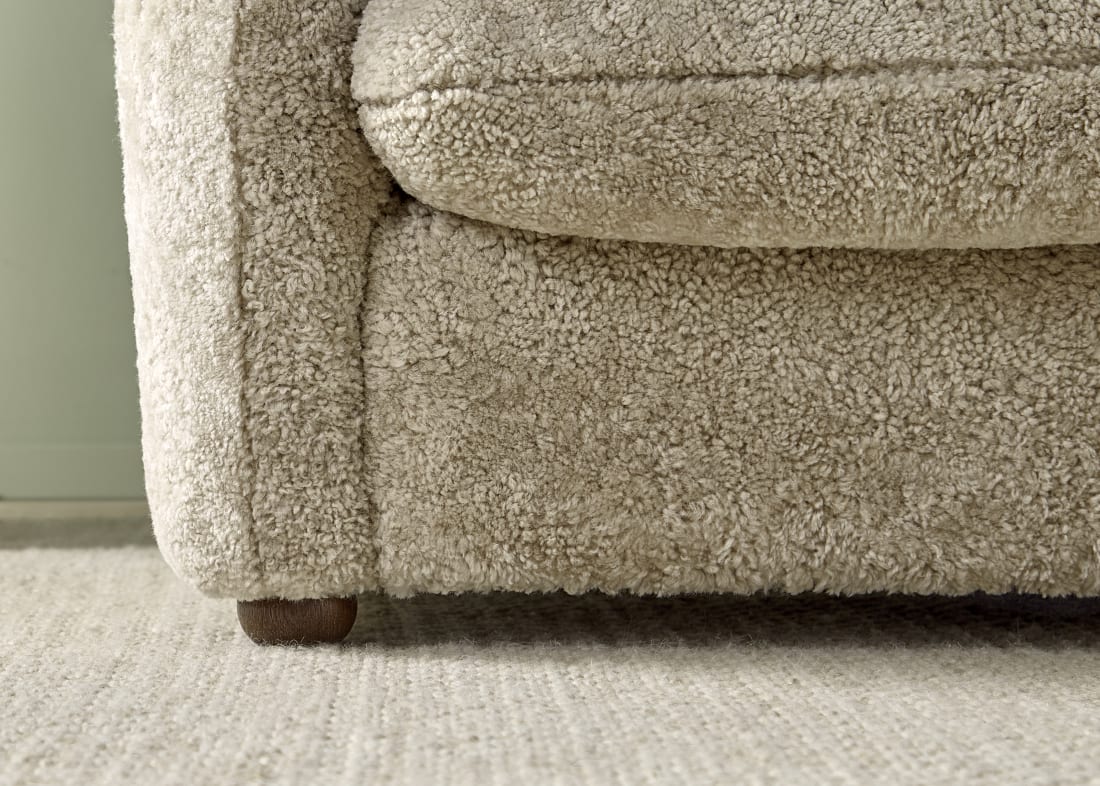 Shearer Nightcap Accent Chair with Footstool with Dark Oak Legs