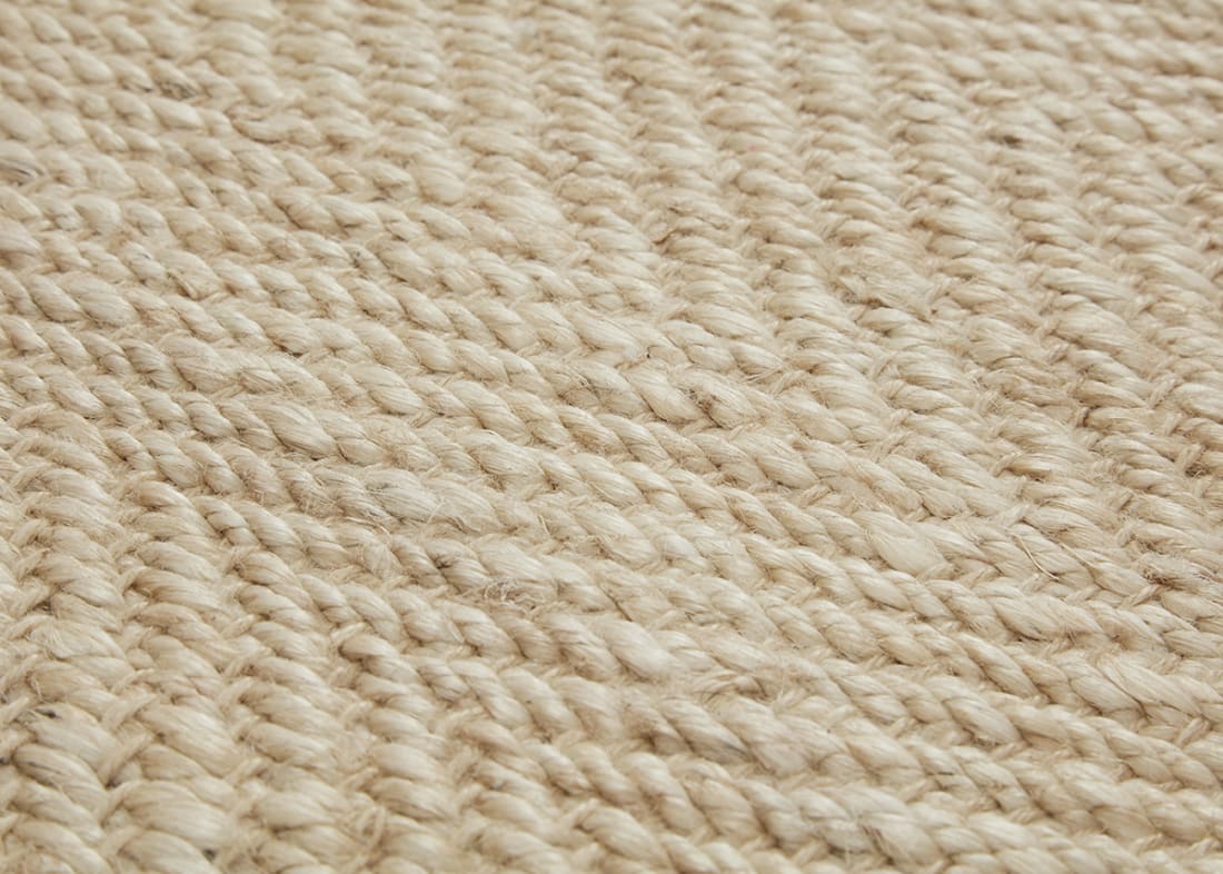 Zigzaggy Jute Rug 200 X 300 cm in Light Natural