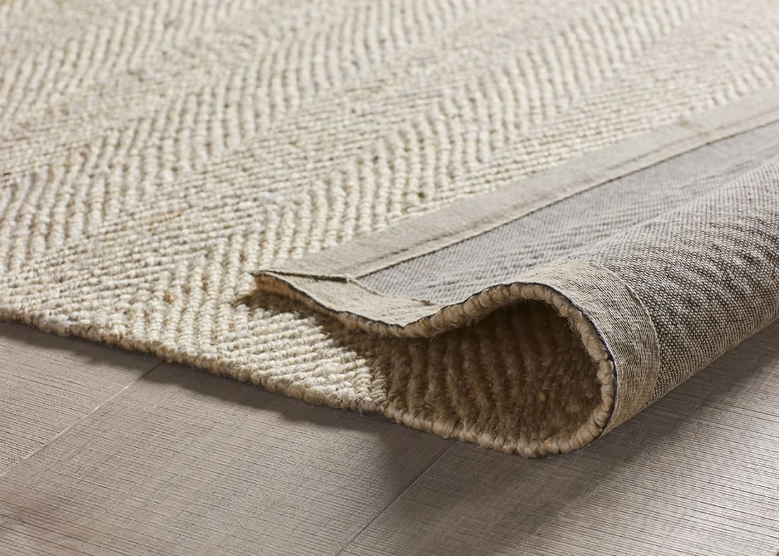 Zigzaggy Jute Rug 200 X 300 cm in Light Natural
