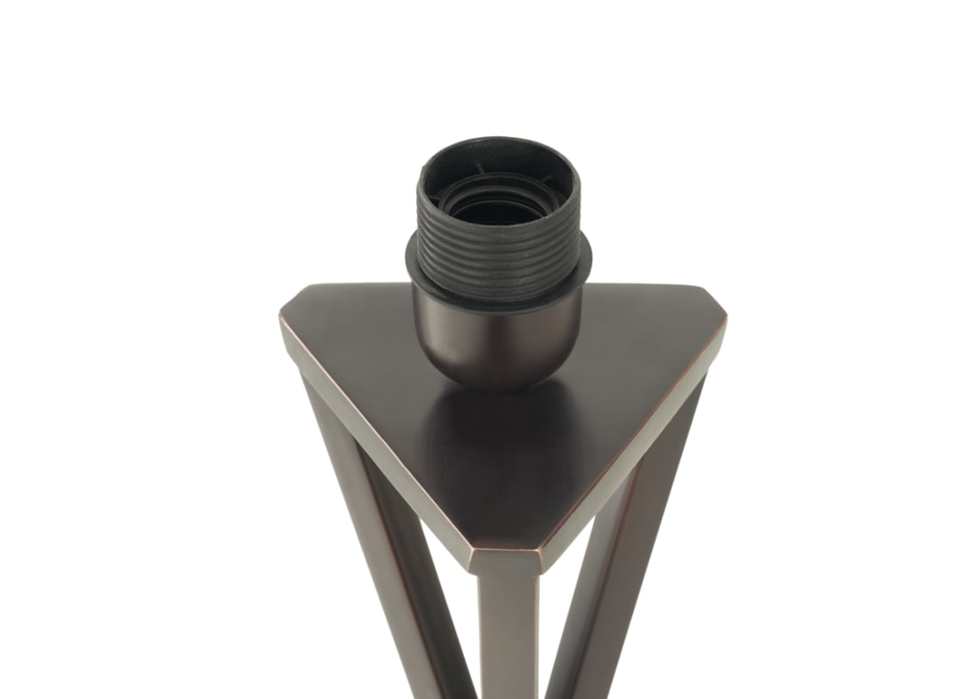 Treble Floor Lamp in Blackened Bronze bulb fitting detail