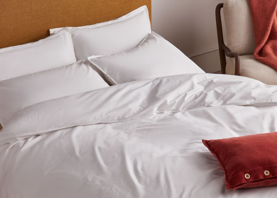 Easy Cotton Duvet Cover Double in Icing Sugar