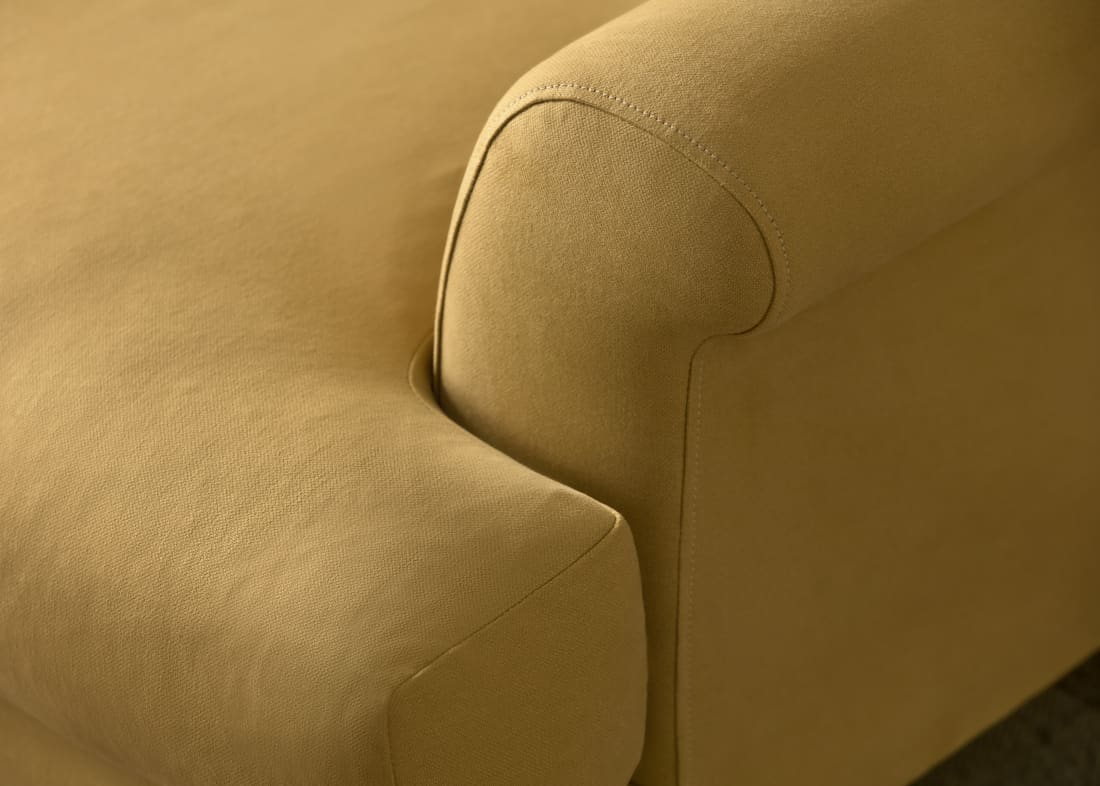 Homesy Accent Chair in Honey Pot Yellow Twill