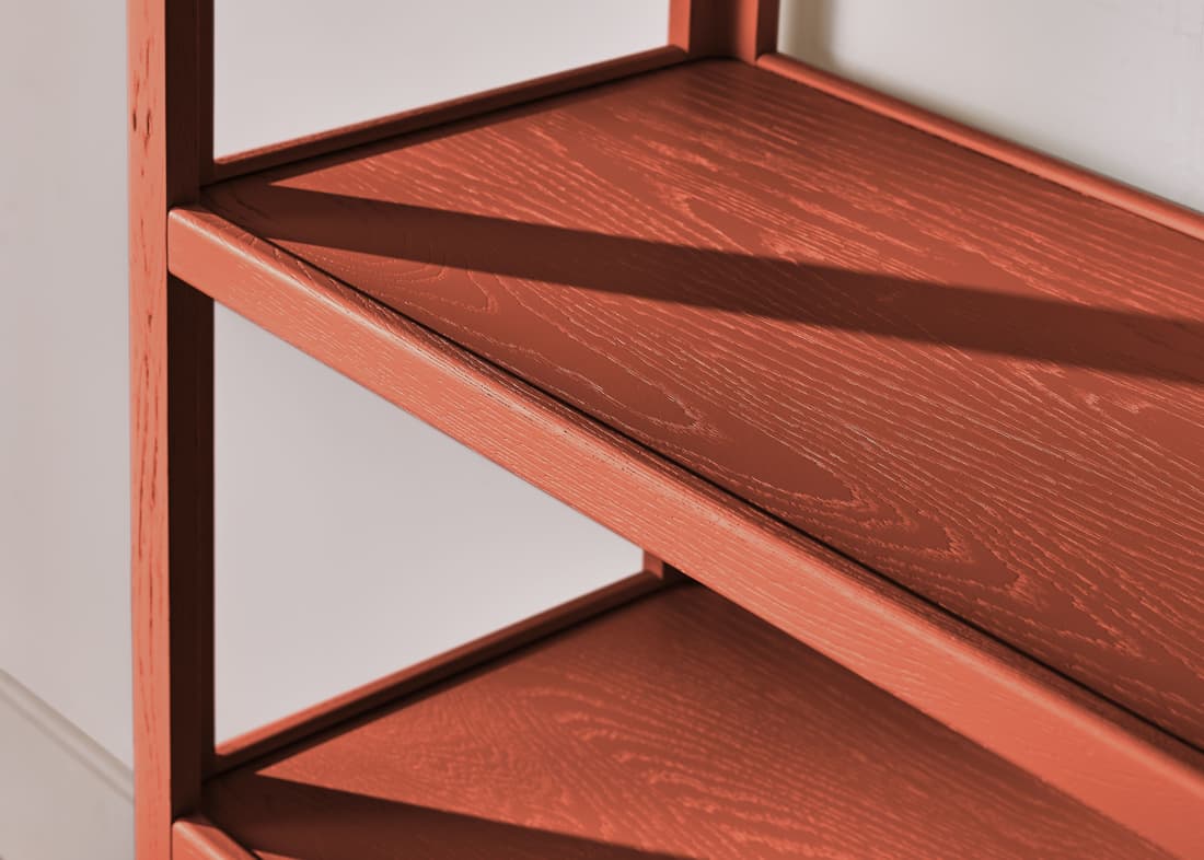 Keeper Flaunty Shelves in Broken Pot Painted Oak