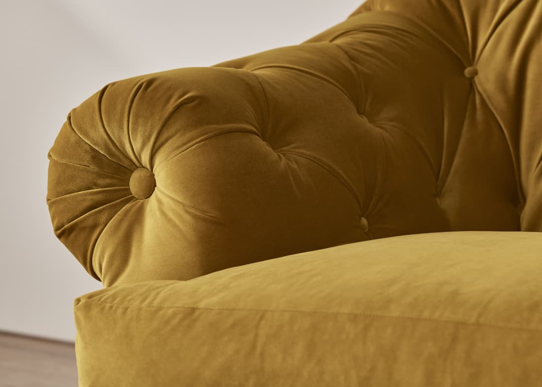 Bagsie Large Sofa in Butterscotch Clever Velvet
