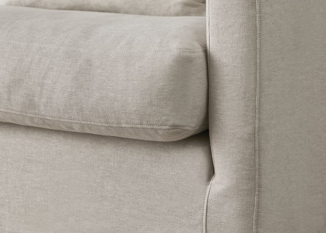 Bruges Corner Sofa in Egg Box Beige Linen