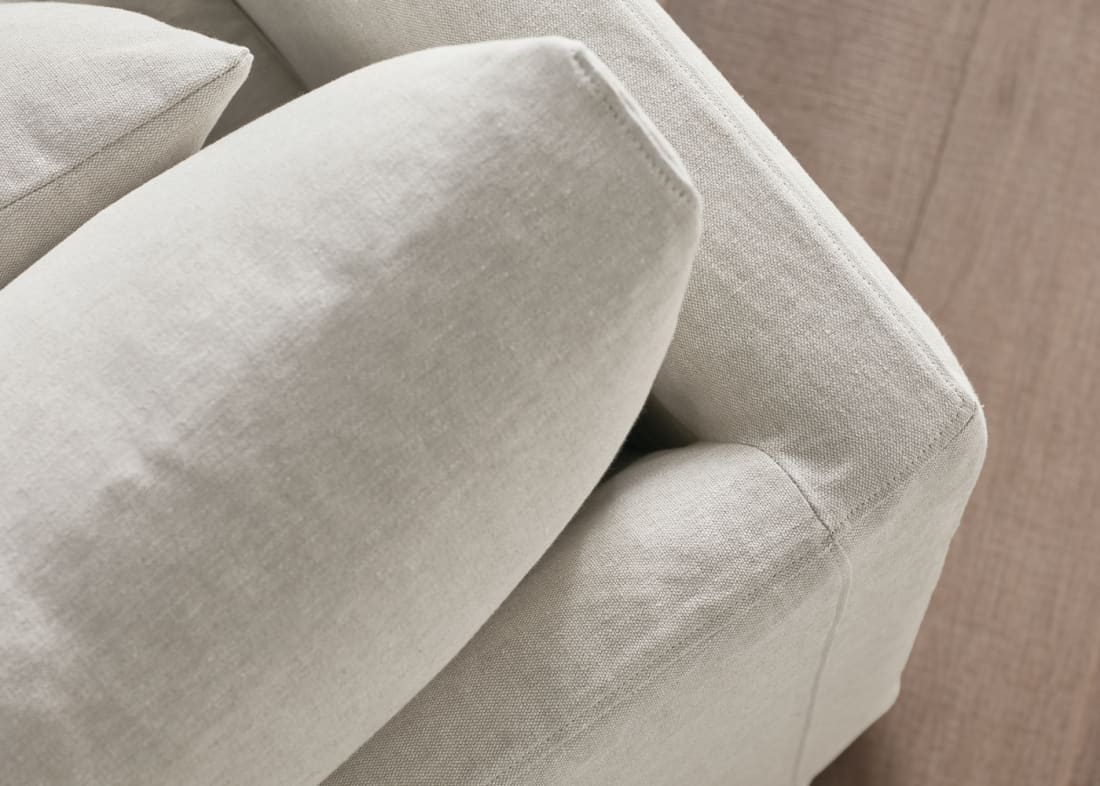 Bruges Corner Sofa in Egg Box Beige Linen