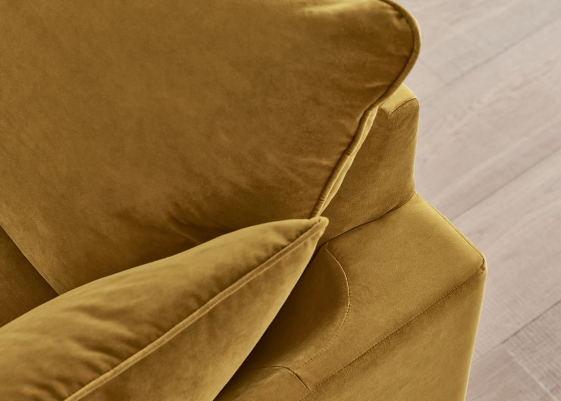 Slow Riser Chaise Sofa in Butterscotch Clever Velvet