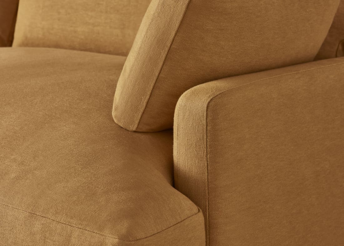 Squisharoo Sofa Bed in Honey Pot Yellow Linen