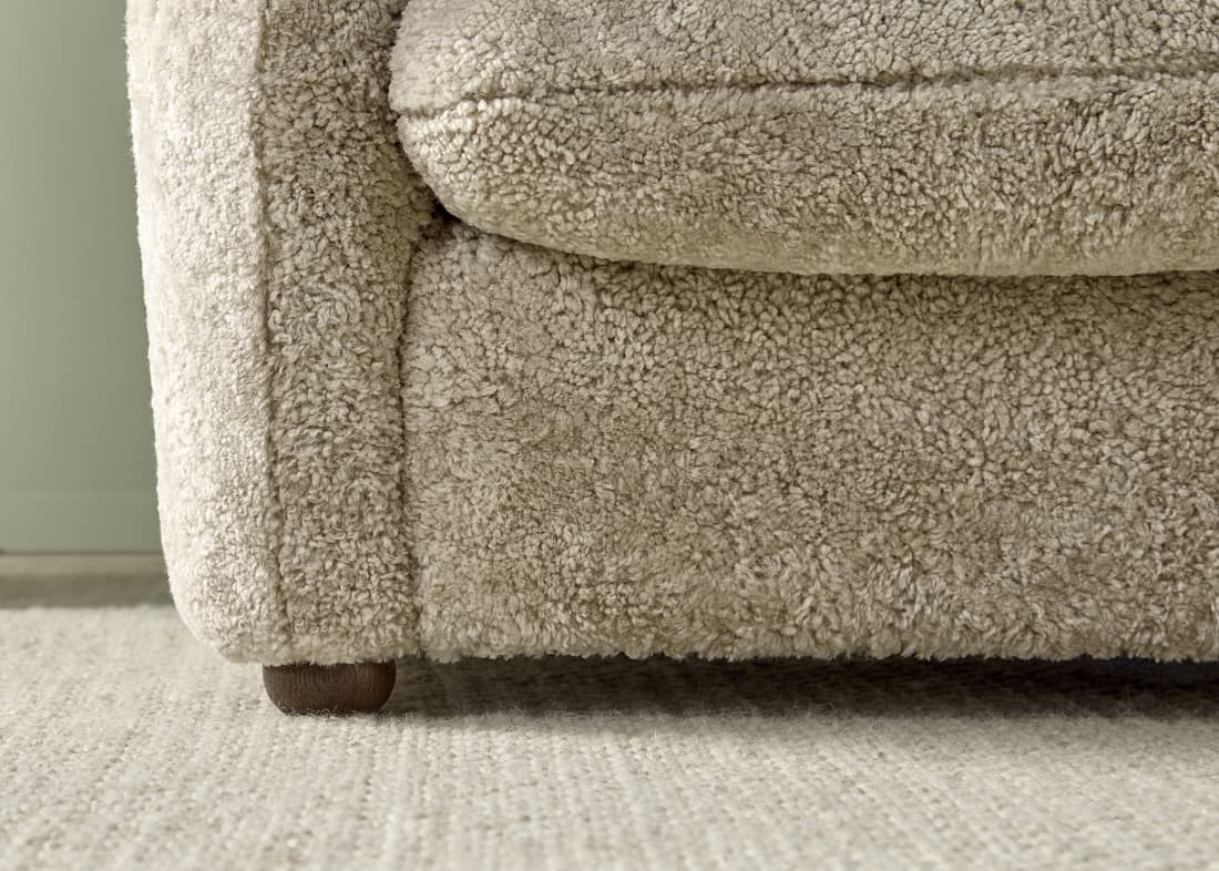 Shearer Nightcap Accent Chair with Footstool with Dark Oak Legs