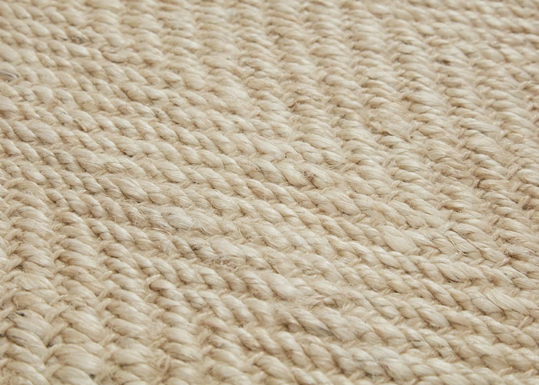Zigzaggy Jute Rug 200 X 300 cm in Light Natural